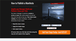 Desktop Screenshot of howtopublishamanifesto.com